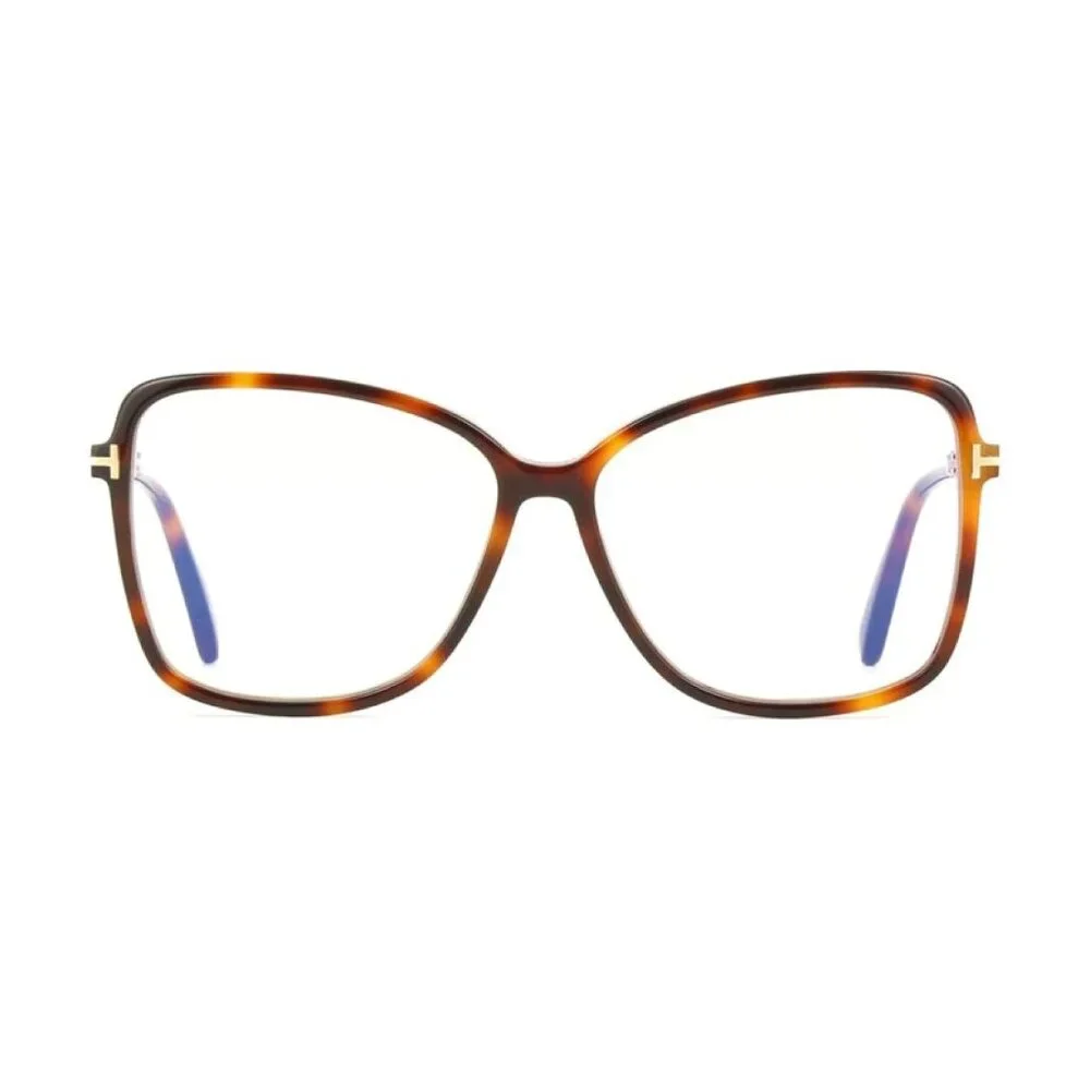 NEW TOM FORD EYEGLASSES HAVANA WOMEN BUTTERFLY EYEWEAR